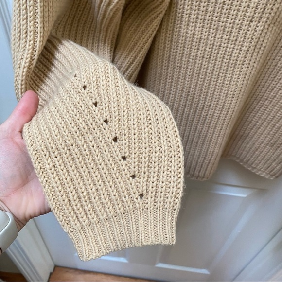 Cozy Tan Women's Cardigan Sweater - Picture 8 of 8